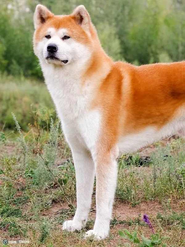 Countershading urajiro Akita