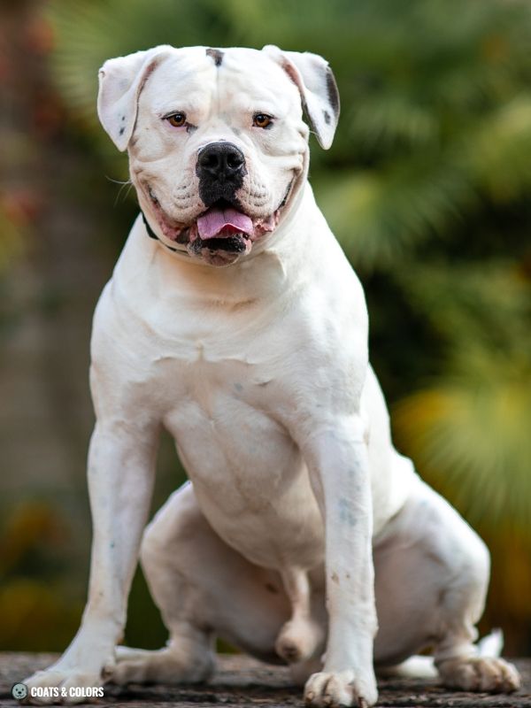 White Coat Dogs extended white spotting American Bulldog