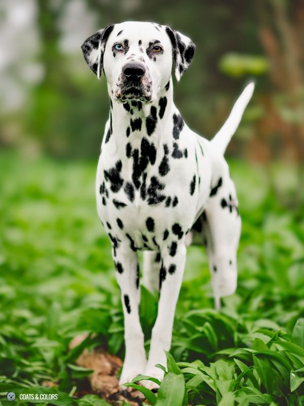 White Coat Dogs extended white spotting Dalmatian