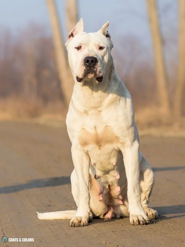 White Coat Dogs extended white spotting Dogo Argentino