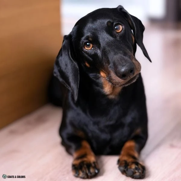 Black and Tan small face tan markings Dachshund