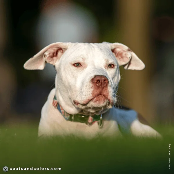 coatsandcolors.com American Staffordshire Terrier Colors rednosed white