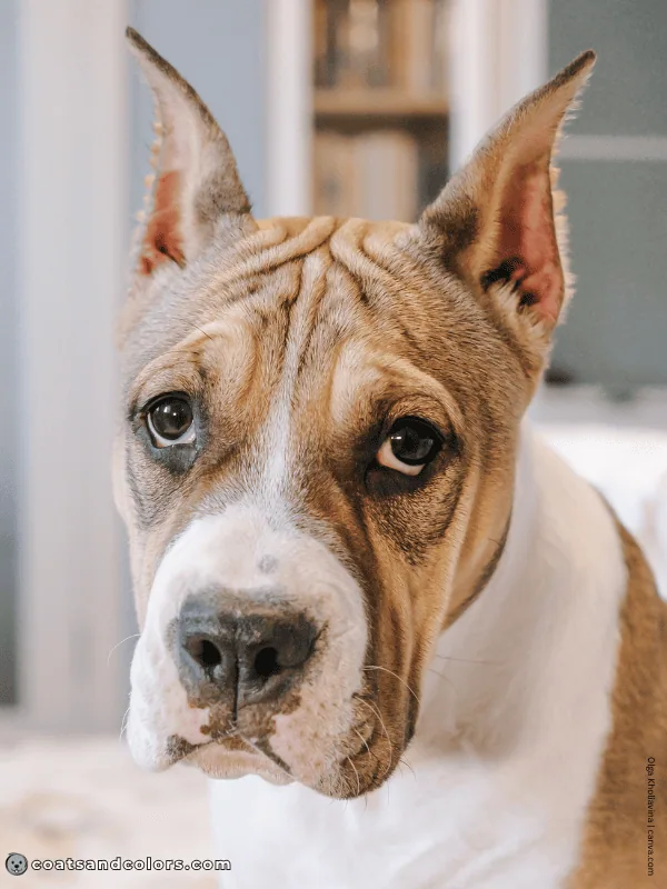 coatsandcolors.com American Staffordshire Terrier Colors sable smut