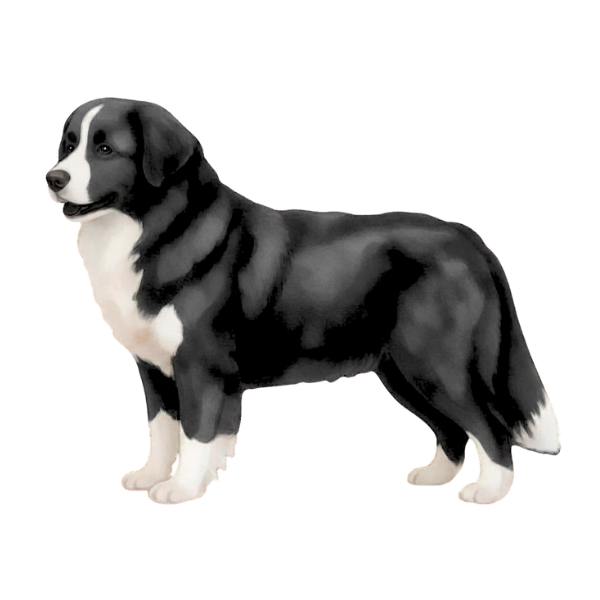 coatsandcolors.com Bernese Mountain Dog Colors faulty colors black white