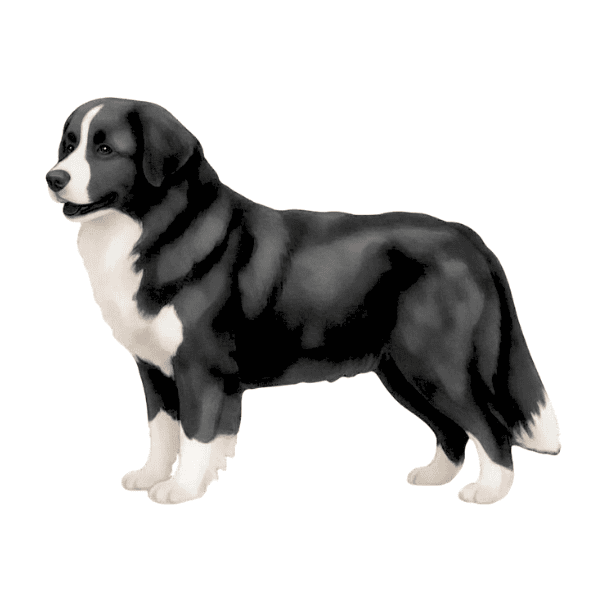 coatsandcolors.com Bernese Mountain Dog Colors faulty colors black white