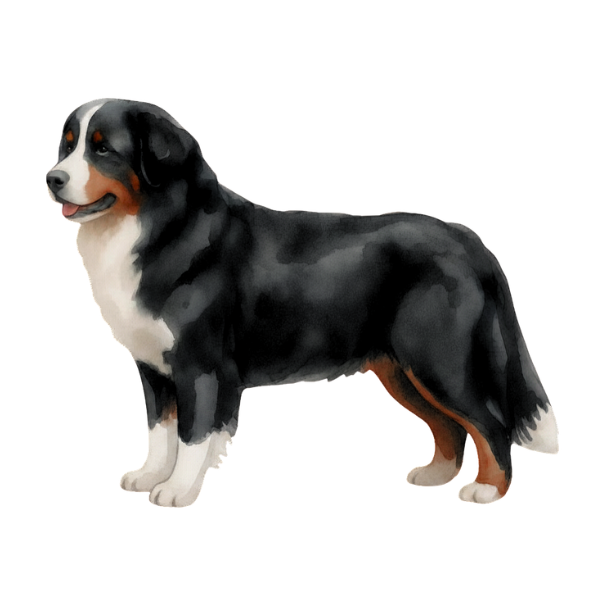 coatsandcolors.com Bernese Mountain Dog Colors faulty colors white boots