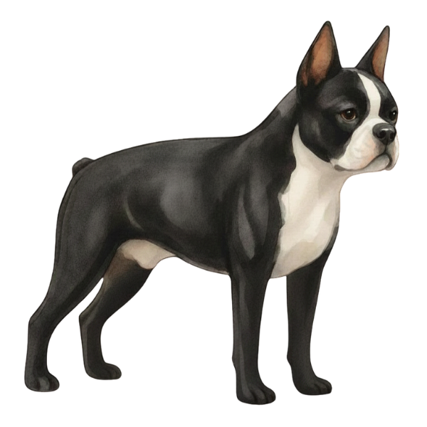 coatsandcolors.com Boston Terrier Colors white required markings AKC