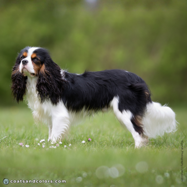 coatsandcolors.com Cavalier King Charles Spaniel Colors white markings 2