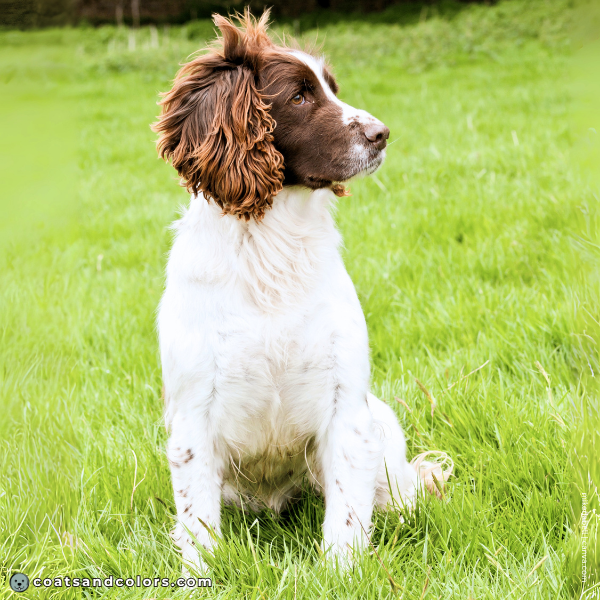 coatsandcolors.com English Springer Spaniel colors color headed white piebald