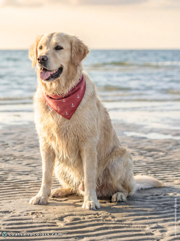 coatsandcolors.com Golden Retriever colors light golden 3b