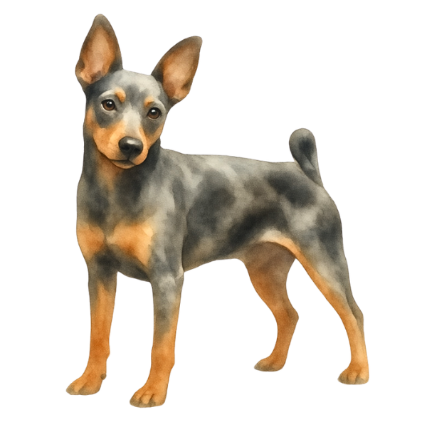 coatsandcolors.com Miniature Pinscher Colors illustrated merle