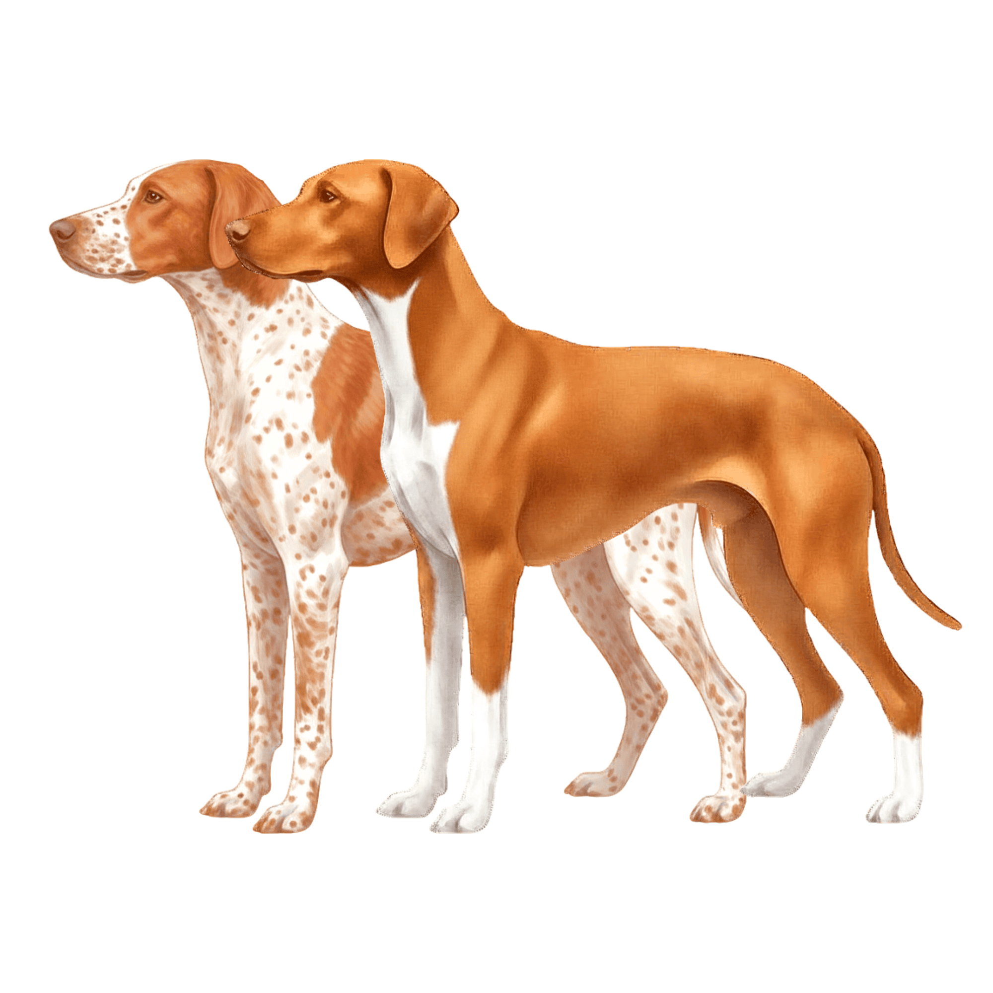 coatsandcolors.com Vizsla Colors faulty colors piebald ticking