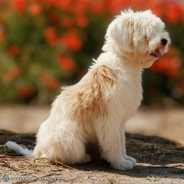 coatsandcolors.com types of white coat in dogs faint biscuit markings on white white harder to spot on longhaired dogs