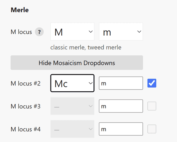 coatsandcolors.com puppy calculator example mosaicism dropdown 2